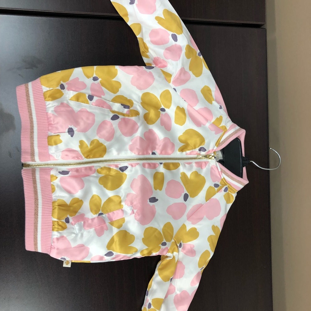 Kate Spade Little Girls Floral Bomber Jacket - Picture 3 of 5